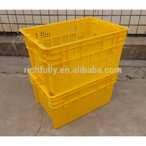 Low price Dislocation Nestable Plastic Apple Crates for Fruit Used Wholesale